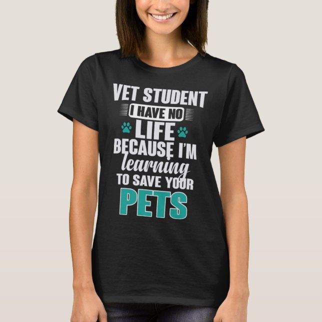 Camiseta Estudos Veterinários (Frente)