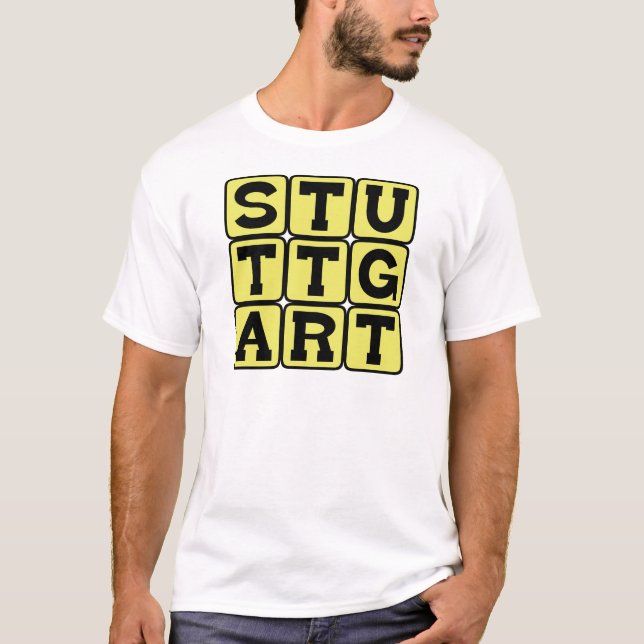 Camiseta Estugarda, Cidade na Alemanha (Frente)