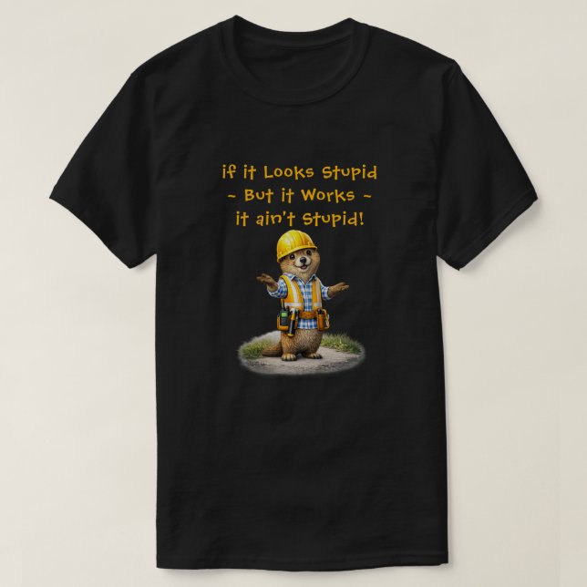Camiseta "Estúpido" (Frente do Design)