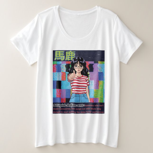 Camiseta Estúpido Adjacente (Frente do Design)