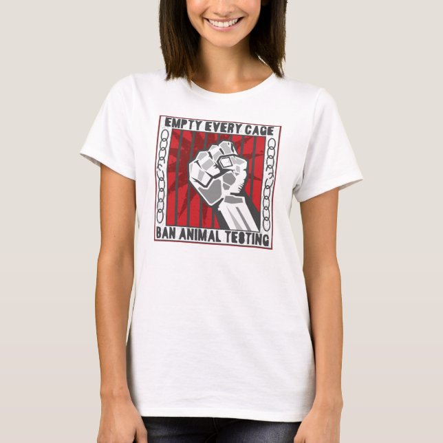 Camiseta Esvaziar cada gaiola (Frente)