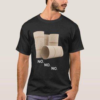 Camiseta Esvaziar Rolos de Papel de Banheiro Unisex