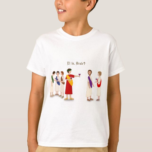 Camiseta "Et Tu Brute?" Júlio César numa Festa (Frente)