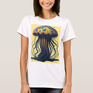 Camiseta etérea design a capturar a graça e