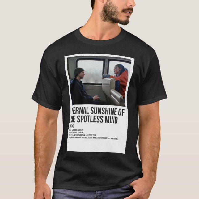 Camiseta ETERNAL SUNSHINE OF THE SPOTLESS MIND train POSTER (Frente)