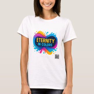 Camiseta Eternidade em cores Vibrante Infinidade Trabalho d