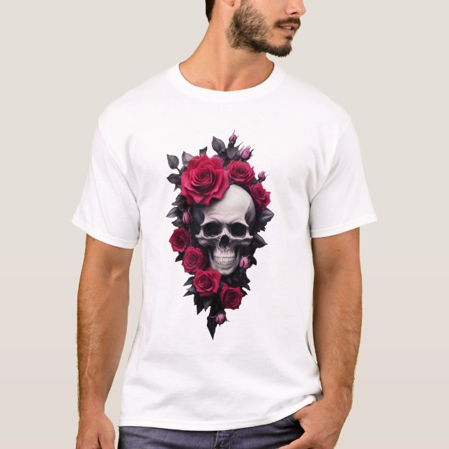 Camiseta Eternidade Sombreada: Memorial da Vida e da Morte (Frente)