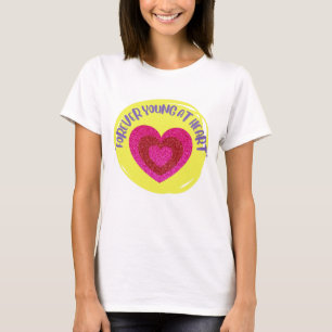 Camiseta eterno coração jovem