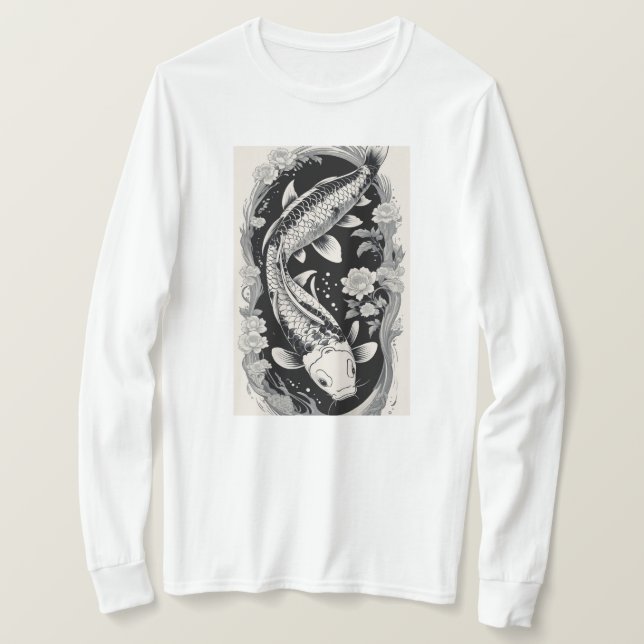Camiseta Eterno Koi Elegance (Frente do Design)