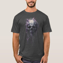 Camiseta Ethereal Skull Abstract Grunge Dark Art