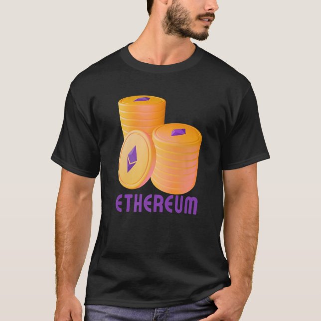 Camiseta Ethereum Blockchain ETH Cryptocurrency Decentraliz (Frente)