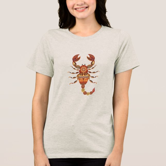 Camiseta Ethnic Floral Scorpion (Frente)