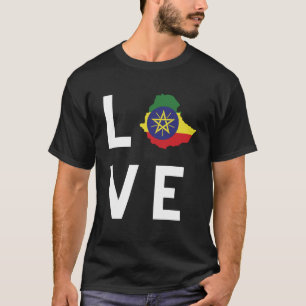 Camiseta Etíope Habesha Love Style Short Sleeve