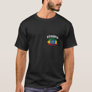 Camiseta Etiópia África Bandeira Etíope Adis Abeba Vacatio