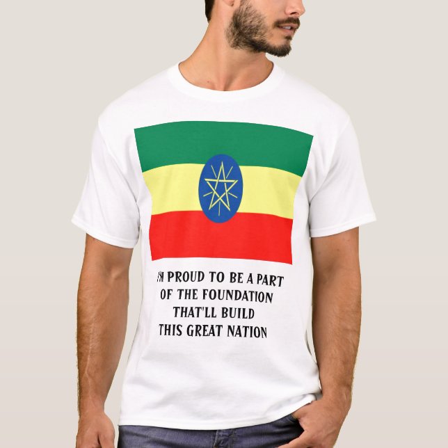 CAMISETA ETÍÓPIO ORGULHOSO (Frente)
