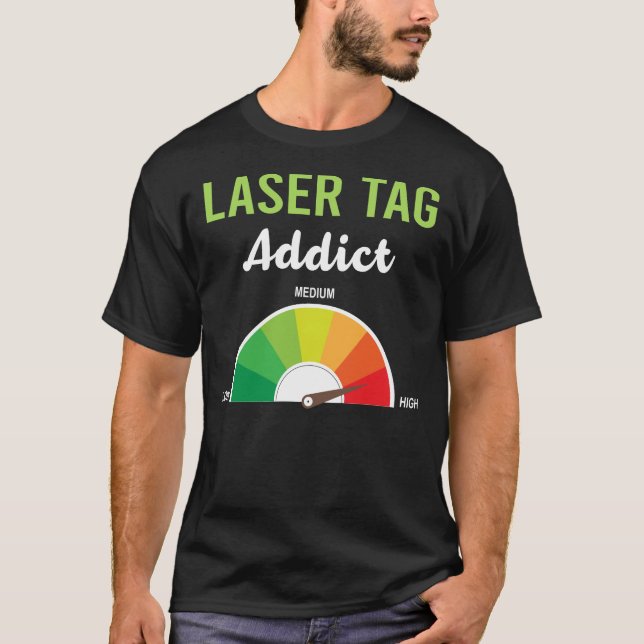 Camiseta Etiqueta a laser vício (Frente)