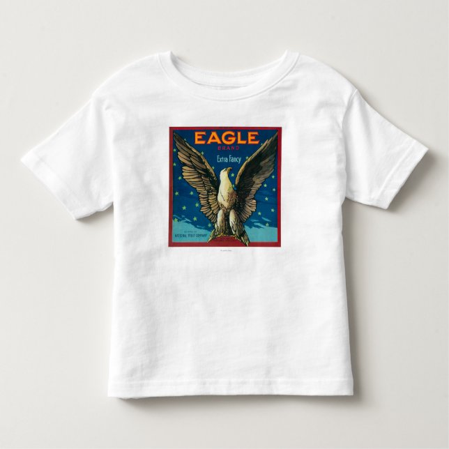 Camiseta Etiqueta da caixa de Eagle Apple (Frente)
