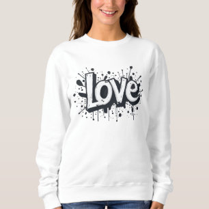 Camiseta Etiqueta de amor monocromática