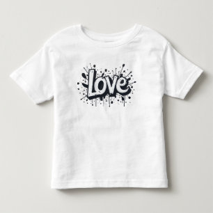 Camiseta Etiqueta de amor monocromática