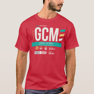 Camiseta Etiqueta de Bagagem de Código do Aeroporto de Gran