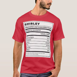 Camiseta Etiqueta de Comida engraçada Ingredientes feminino