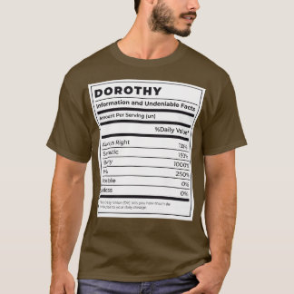 Camiseta Etiqueta de Comida engraçada Ingredientes feminino
