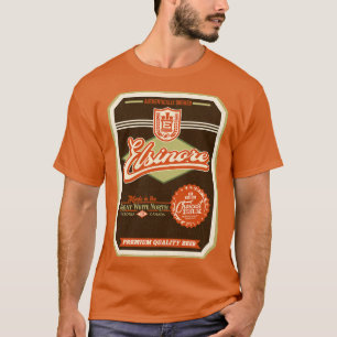 Camiseta Etiqueta de Dificuldade da Cerveja ELSINORE