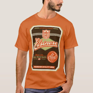 Camiseta Etiqueta de Dificuldade da Cerveja ELSINORE