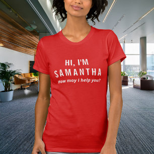 Camiseta Etiqueta de Nome Personalizada para Equipes de Fun