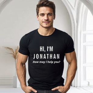 Camiseta Etiqueta de Nome Personalizada para Equipes de Fun