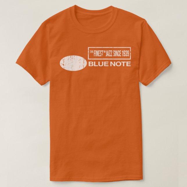 Camiseta Etiqueta de Registro de Nota Azul (Frente do Design)