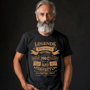 Camiseta Etiqueta de uísque de 65 anos personalizada