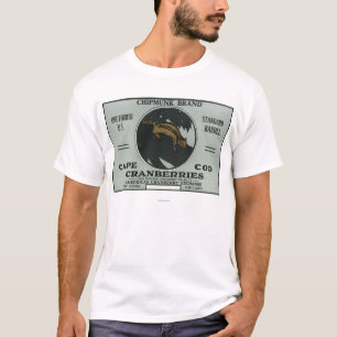 Camiseta Etiqueta do arando da marca do Chipmunk de Cape