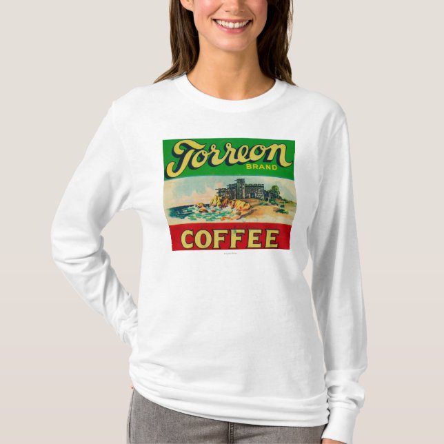 Camiseta Etiqueta do café de Torreon (Frente)