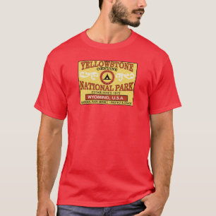 Camiseta Etiqueta do vintage do parque nacional de