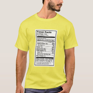 Camiseta Etiqueta nutritiva do conteúdo do barbeiro
