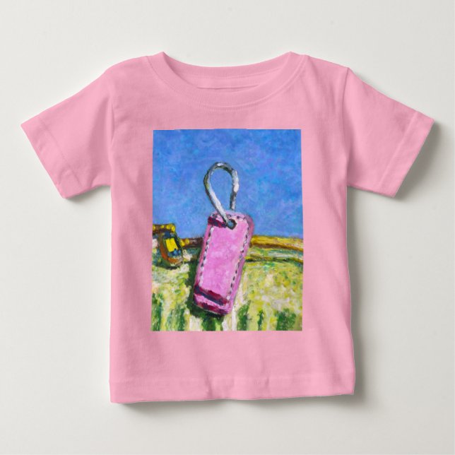 Camiseta Etiqueta Rosa (Frente)