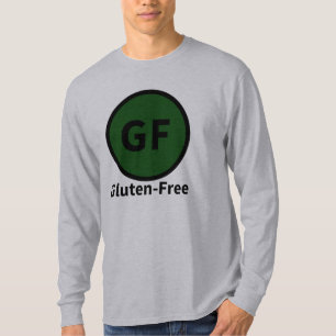 Camiseta etiqueta sem glúten da saúde