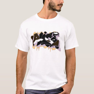 Camiseta Etiqueta urbana do estilo grafite Alice