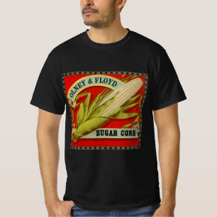 Camiseta Etiqueta vegetal da Vintage, Milha de Açúcar Oln