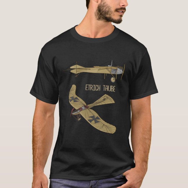 Camiseta Etrich Taube Ger Ww1 Bomber Surveillance Plane Dia (Frente)