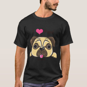 Camiseta Eu <3 Pugs!'