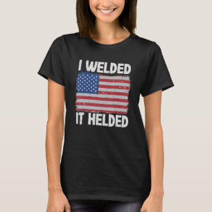 Camiseta Eu A Soldei E Ajudei A Piada Steel American Flag V