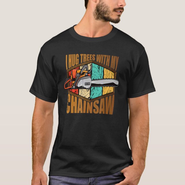 Camiseta Eu Abraço Árvores Com A Minha Palheta De Cama (Frente)