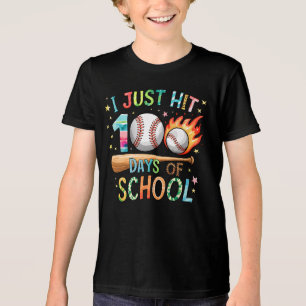 Camiseta Eu Acabei De Atingir 100 Dias De Baseball Escolar 