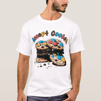 Camiseta Eu aceito biscoitos