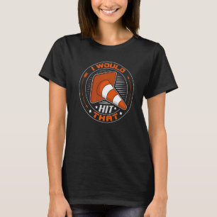 Camiseta Eu acertaria aquela cruz automática com Cone
