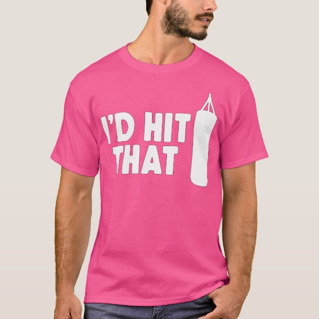 Camiseta Eu Acertaria Aquele Kickboxing De Boxing (Frente)
