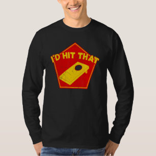 Camiseta Eu Acertaria Esse Saco de Feijão da Equipe de Corn
