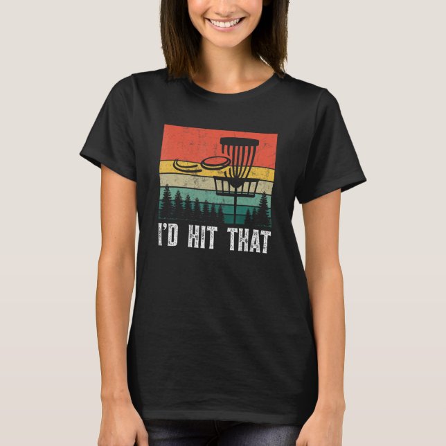 Camiseta Eu Acertava O Golfe De Árvore De Golfe De Disco De (Frente)